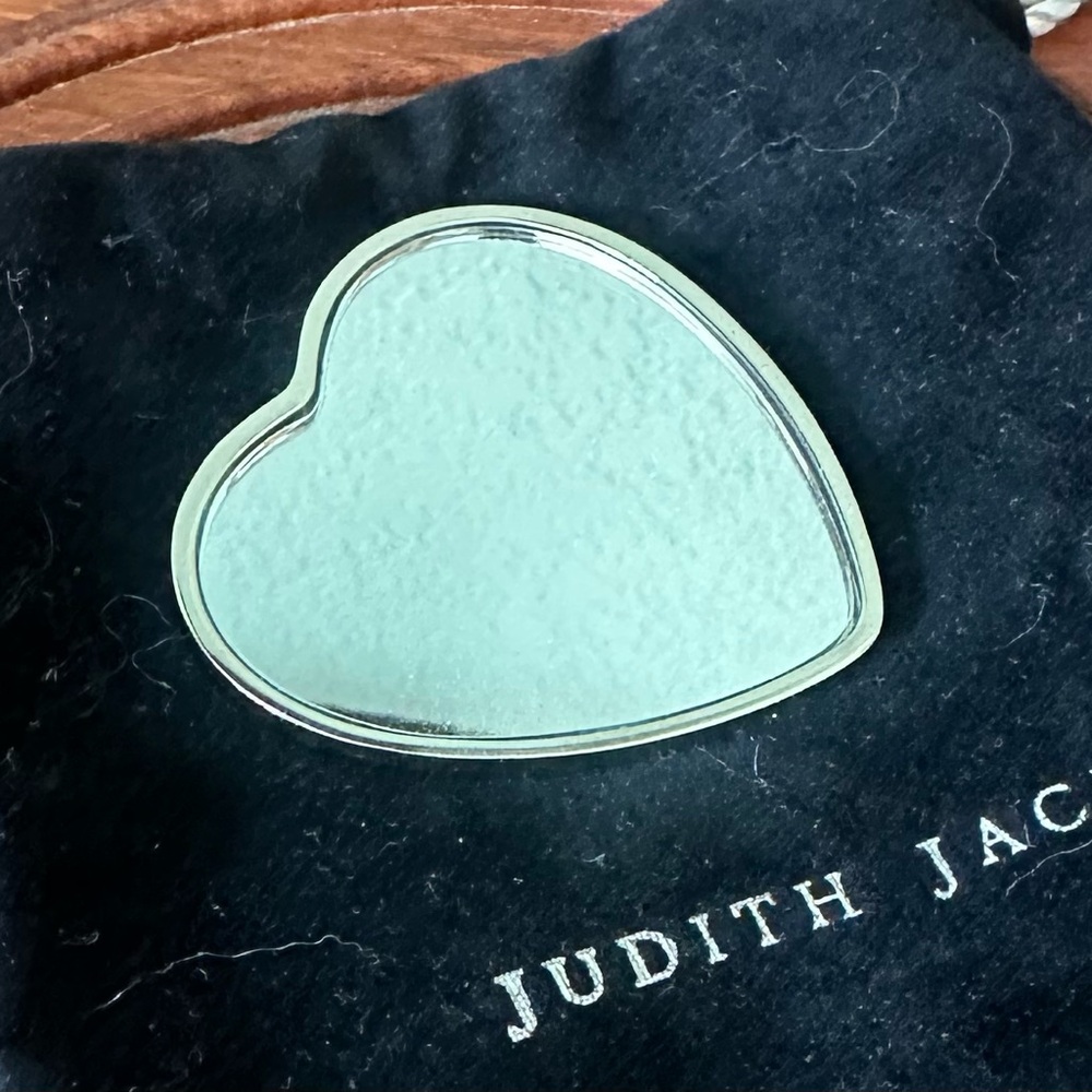 Judith Jack heart shaped mirror EUC